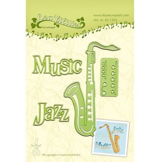 Leane Creatief - Lea'bilities und By Lene Stamping and Embossing stencil, Saxophone