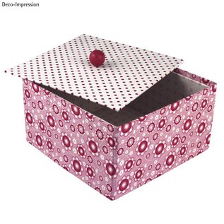 Objekten zum Dekorieren / objects for decorating Caja de papel mache, Cover Me, 20x20x11 cm