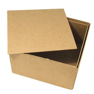 Objekten zum Dekorieren / objects for decorating Caja de papel mache, Cover Me, 20x20x11 cm