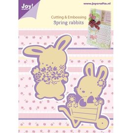 Joy!Crafts / Jeanine´s Art, Hobby Solutions Dies /  Kutte og prege sjablonger, 2 Spring Bunny
