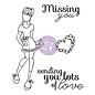 Prima Marketing und Petaloo Rubber stamps set, Doll Stamp Kit Lots Of Love