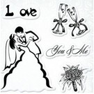 Stempel / Stamp: Transparent I timbri trasparenti set, Wedding "You & Me"