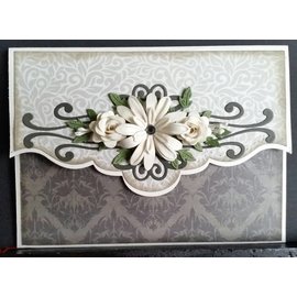 CREATIVE EXPRESSIONS und COUTURE CREATIONS Stamping and Embossing stencil, flowers