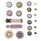Embellishments / Verzierungen BasicGrey, Plumeria Collection, Mixed Brads