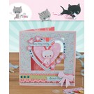 Docrafts / Papermania / Urban Card Set 12 Designer kort og kuverter, Little Meow