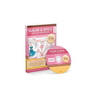 Crafter's Companion Collection de CD-ROM Sugar & Spice artisanaux en papier