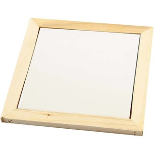 Objekten zum Dekorieren / objects for decorating Coasters made of white porcelain with wood frame