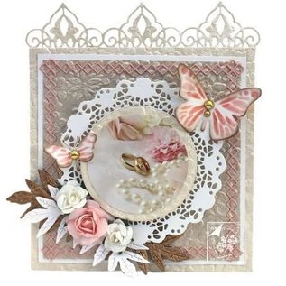 Joy!Crafts / Jeanine´s Art, Hobby Solutions Dies /  Stamping and Embossing stencil, Spitzedeckchen round