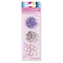 Schmuck Gestalten / Jewellery art Mix perler, lilla-pink