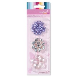 Schmuck Gestalten / Jewellery art Perlen Mix, lila-rosa