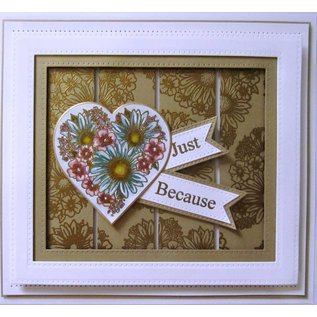 CREATIVE EXPRESSIONS und COUTURE CREATIONS Gummi Stempel, Heart of Blossoms