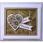 CREATIVE EXPRESSIONS und COUTURE CREATIONS Gummi Stempel, Heart of Blossoms