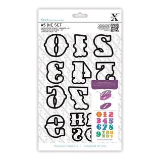 Docrafts / X-Cut X-Cut, cutting stencils with single, large numbers
