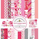 Designer Papier Scrapbooking: 30,5 x 30,5 cm Papier Karten und Scrapbook Papierblock, 30,5 x 30,5cm