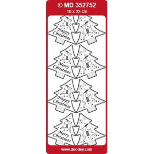 STICKER / AUTOCOLLANT Klistremerker, etiketter som juletrær