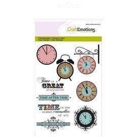 Craftemotions Transparent stamps Topic: Time