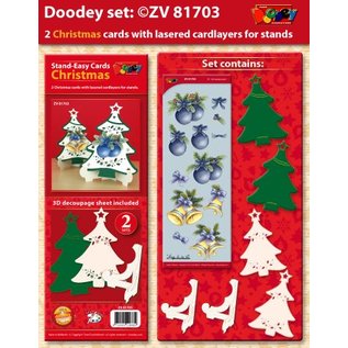 Exclusives Bastelset for 2 Christmas cards + card holder