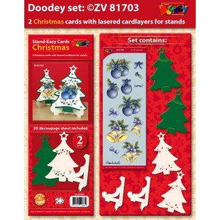 Exclusives Bastelset für 2 Weihnachtskarten + Kartenhalter