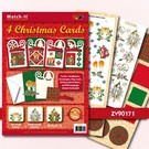 BASTELSETS / CRAFT KITS Bastelset: 4 Christmas Cards