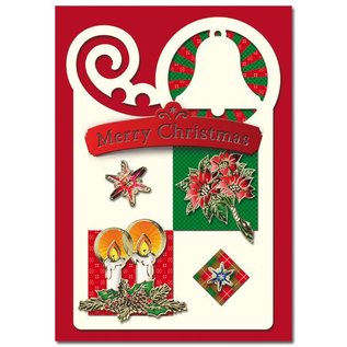 BASTELSETS / CRAFT KITS Bastelset: 4 Christmas Cards