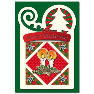 BASTELSETS / CRAFT KITS Bastelset: 4 Cartoline di Natale