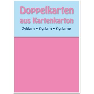 KARTEN und Zubehör / Cards 5 carte doppie A6, zyklam, 250 g / mq