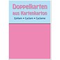 KARTEN und Zubehör / Cards 5 doble kort A6, zyklam, 250 g / m²