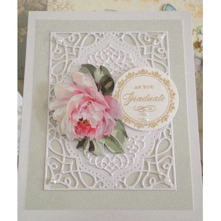 Spellbinders und Rayher Couper et gaufrer pochoirs, 4 cadre décoratif