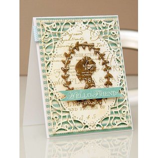 Spellbinders und Rayher Couper et gaufrer pochoirs, 4 cadre décoratif