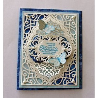 Spellbinders und Rayher Couper et gaufrer pochoirs, 4 cadre décoratif