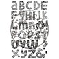 Stempel / Stamp: Transparent Transparent Stempelset, doodle, Buchstaben