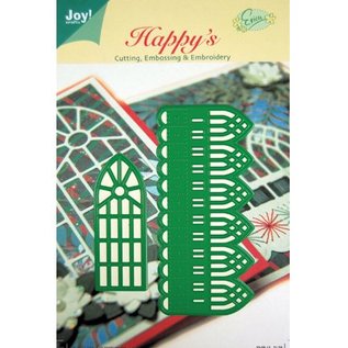 Joy!Crafts / Jeanine´s Art, Hobby Solutions Dies /  Corte y estampado en relieve plantillas, cenefa decorativa y ventanas