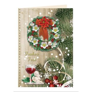 BASTELSETS / CRAFT KITS Craft wallet for designing 8 Christmas cards