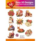 Bilder, 3D Bilder und ausgestanzte Teile usw... 3D punching designs, craft set: 1 set = 10 different 3D motifs!