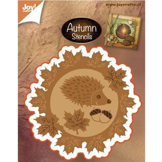 Marianne Design Ponsen en embossing sjabloon: Herfst blad - slechts één beschikbaar! Erg populair, get 'em!