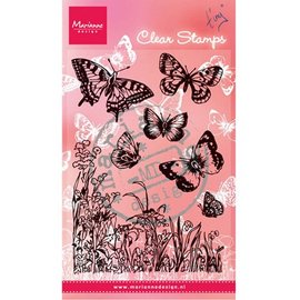 Marianne Design Transparant stempel, "vlinders en bloemen"