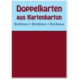 KARTEN und Zubehör / Cards 10 carte doppie A6, chiaretto, 250 g / mq