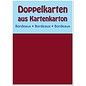 KARTEN und Zubehör / Cards 10 dobbeltværelser kort A6, claret, 250 g / kvm