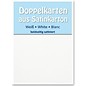 KARTEN und Zubehör / Cards 5 Satin doble kort A6, begge sider satin