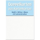 KARTEN und Zubehör / Cards 5 Satin-Doppelkarten A6, beidseitig satiniert mit Leinenstruktur