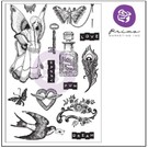 Prima Marketing und Petaloo Rubber stamp avec 14 motifs