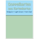 KARTEN und Zubehör / Cards 10 Doppelkarten A6, hellgrün, 250 g / qm