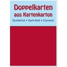 KARTEN und Zubehör / Cards 10 carte doppie A6, rosso scuro, 250 g / mq