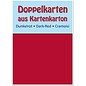 KARTEN und Zubehör / Cards 10 double cards A6, dark red, 250 g / sqm