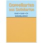 KARTEN und Zubehör / Cards 10 Satin-Doppelkarten A6, gold, beidseitig satiniert