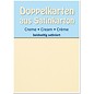 KARTEN und Zubehör / Cards 5 Satin-Doppelkarten A6, creme, beidseitig satiniert