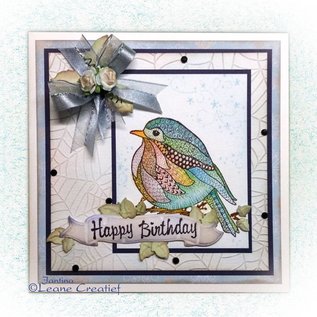 Leane Creatief - Lea'bilities und By Lene Transparent stamps, Doodle Bird