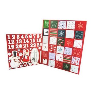 Komplett Sets / Kits Bastelset at designe en julekalender med 24 låger