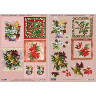 BASTELSETS / CRAFT KITS Kit completi per la 4 cartoline di Natale