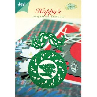 Joy!Crafts / Jeanine´s Art, Hobby Solutions Dies /  plantillas de punzonado y estampado en relieve, corona de Navidad